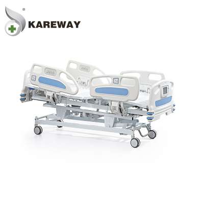 Modern luxury five function free used special hospital beds with ABS side and weight scale function