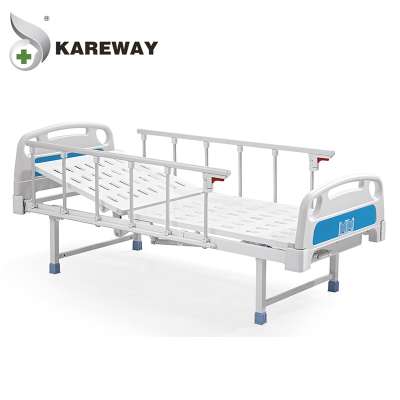 Cheap price hot selling 1 crank hospital bed with PE bed head