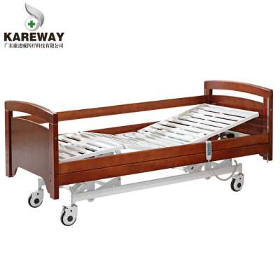 china supplier wooden electric medical care bed for bedridden patients